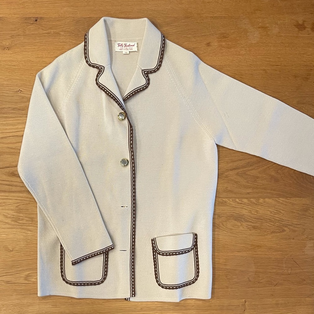 1970s Wool Sweater Jacket